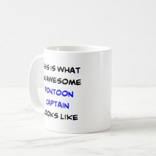 Pontonkapitän, phantastisch kaffeetasse (Vorderseite Links)