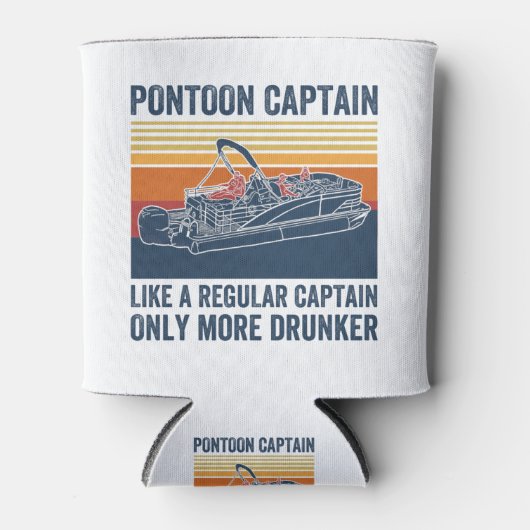 Pontonkapitän T - Shirt Dosenkühler (Vorderseite)