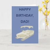 Pontoon Boat Eigentümer Geburtstagskarte Karte (Gelbe Blume)