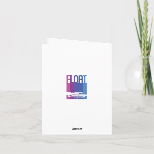 Pontoon Boat Eigentümer Personalisierte Geburtstag Karte (Rückseite)