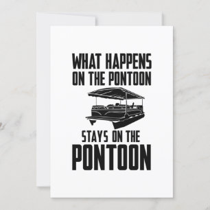 Pontoon Boat Einladung