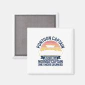 Pontoon Boat Funny Gift Magnet (Vorderseite/Rückseite)