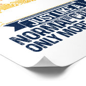 Pontoon Boat Funny Gift Poster (Ecke)