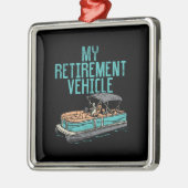Pontoon Boat - Mein Ruhestand Ornament Aus Metall (Links)