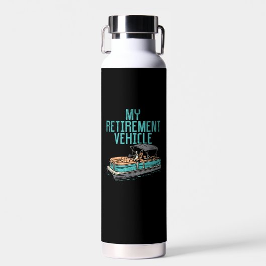 Pontoon Boat - Mein Ruhestand Trinkflasche (Vorne)