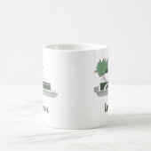 Pontoon Boat mit Weihnachtsbaum auf der Top-Kaffee Kaffeetasse (Mittel)