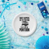 Pontoon Boat Pappteller (Party)