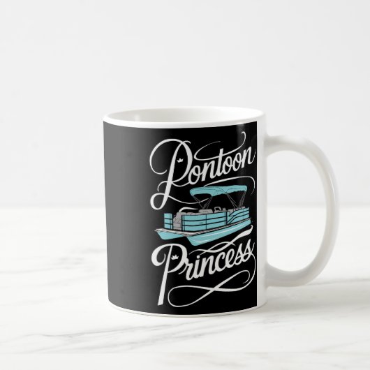 Pontoon Boat Women Boating Princess Party  Kaffeetasse (Rechts)