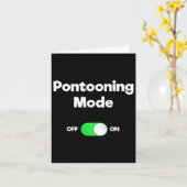 Pontoon Boating Funny - Pontooning Mode Karte (Gelbe Blume)