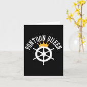 Pontoon Boating Ship Captain Gift Karte (Gelbe Blume)