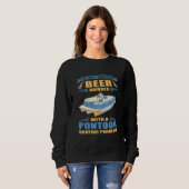 Pontoon-Boot Captain A Pontoon Boot Problem Pon Sweatshirt (Vorne ganz)
