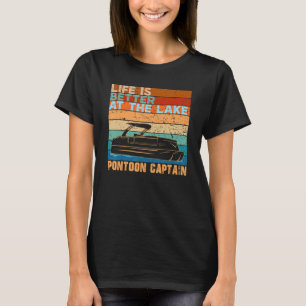 Pontoon Captain am See Vintag 1 T-Shirt