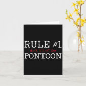 Pontoon Captain Boating Gift Karte (Gelbe Blume)