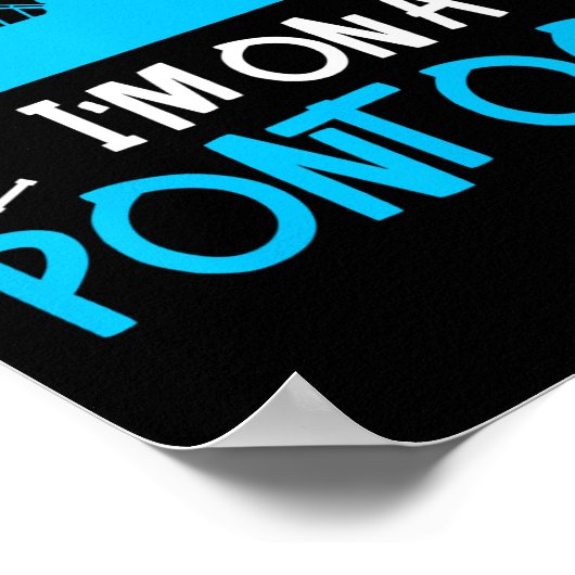 Pontoon Captain Boating Lake Gift  Poster (Ecke)