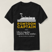 Pontoon Captain Definition Funny Boat Pontooning T-Shirt (Design vorne)