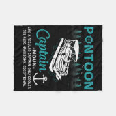 Pontoon Captain Definition Funny Pontoon Boat Boat Fleecedecke (Vorderseite (Horizontal))