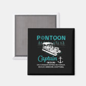Pontoon Captain Definition Funny Pontoon Boat Boat Magnet (Vorderseite/Rückseite)