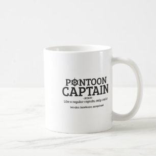 Pontoon Captain Definition Funny Pontoon Boot Kaffeetasse