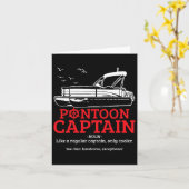 Pontoon Captain Definition Funny Pontoon Boot Karte (Gelbe Blume)