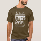 Pontoon Captain Definition Funny Pontoon Boot T-Shirt (Vorderseite)