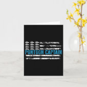 Pontoon Captain Funny Boating 4. Julypontoon B Karte (Gelbe Blume)