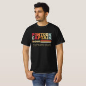 Pontoon Captain Noun | Pontoon Bootübergang T-Shirt (Vorne ganz)