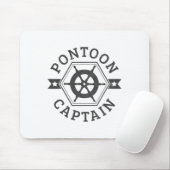 Pontoon Captain - Pontooning Boat Nautical Mousepad (Mit Mouse)