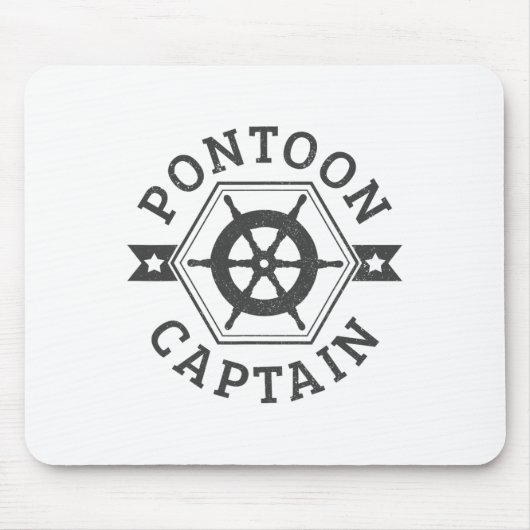 Pontoon Captain - Pontooning Boat Nautical Mousepad (Vorne)