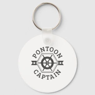 Pontoon Captain - Pontooning Boat Nautical Schlüsselanhänger