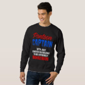 Pontoon Captain Sailing Sailboat Sailor 1 Sweatshirt (Vorne ganz)