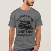 Pontoon Captain Slightly Betrunken Docking Expert T-Shirt (Vorderseite)