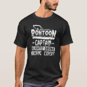 Pontoon Captain Slightly Betrunken Docking Experte T-Shirt (Vorderseite)