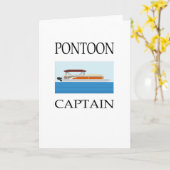Pontoon Captain T - Shirt Karte (Gelbe Blume)