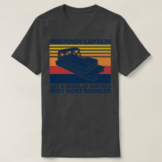 Pontoon Captain wie ein regulärer Captain nur mehr T-Shirt (Design vorne)