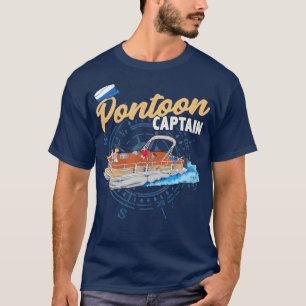 Pontoon    CaptainFunny Pontoon Boating T-Shirt