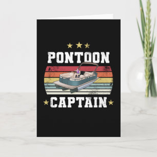 Pontoon-Geschenk für den Pontoon-Kapitän Karte