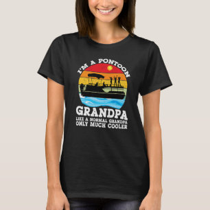 Pontoon Grandpa Pontoon Kapitän Schifffahrtsgesell T-Shirt