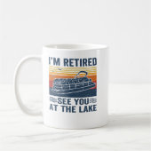 Pontoon Im Retired See You At The Lake Pontoon Ret Kaffeetasse (Links)