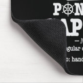 Pontoon Kapitän Definition Bootsleben Lustig Bootf Mousepad (Ecke)