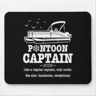 Pontoon Kapitän Definition Bootsleben Lustig Bootf Mousepad