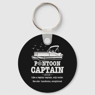 Pontoon Kapitän Definition Bootsleben Lustig Bootf Schlüsselanhänger