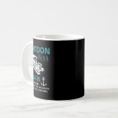 Pontoon Kapitän Definition Lustig Pontoon Boot Boo Kaffeetasse (Vorderseite Links)
