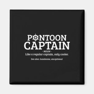 Pontoon Kapitän Definition Lustig Pontoon Boot Boo Magnet
