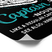 Pontoon Kapitän Definition Lustig Pontoon Boot Boo Poster (Ecke)