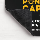 Pontoon Kapitän Definition - Lustige Boots Pontoon Mousepad (Ecke)