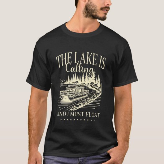 Pontoon Kapitän & Flachboot Skipper & Tritoon Kapi T-Shirt (Vorderseite)