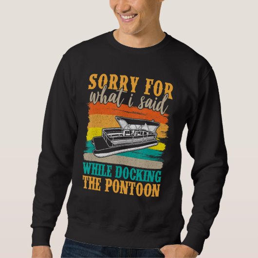 Pontoon Kapitän Pontoon Boot Party Boot 5 Sweatshirt (Vorderseite)