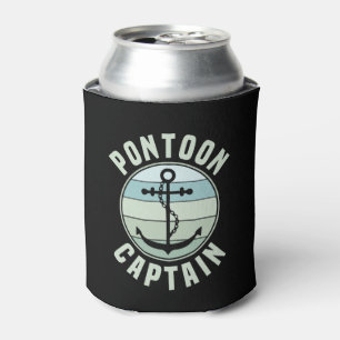 Pontoon Kapitän Retro Vintage Anker Pontoon Besitz Dosenkühler