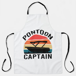 Pontoon Kapitän Vintage lustige Liebhaber  Schürze