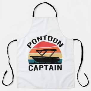 Pontoon Kapitän Vintage lustige Liebhaber Schürze